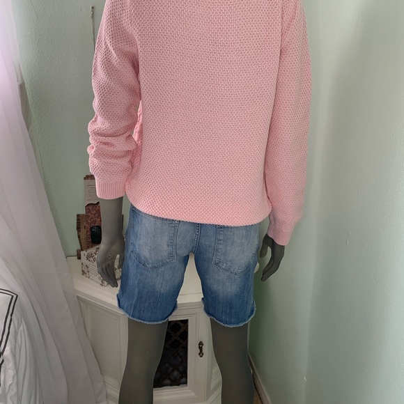 Large Pink Knit Sweater Perfect for bonfires - Picture 3 of 5